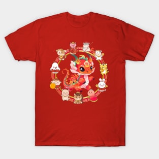 Chinese Lunar New Year Dragon 4 T-Shirt